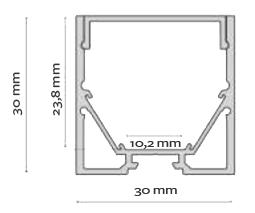 Klarglas, 30 lins, frostat glas, Hög, Plast Hög, Aluminium Hög, M8 Vinklingsbar Robust