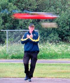 Looking Lennart Nord and Johan Larsson with the winning Goodyear model. The final in Goodyear Racing was run with pilots Johan Larsson, Henrik Nielsen and Jesper B Rasmussen.