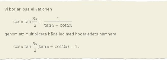 68 5.: Kommentarer: (Vi anmärker bara på fel första gången de förekommer.) 0. Alla fristående formler ska ha en viss indragning.