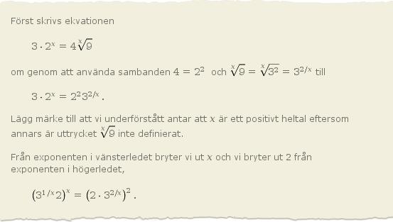 70 5.:5 Kommentarer: (Vi anmärker bara på fel första gången de förekommer.) 0. Alla fristående formler ska ha en viss indragning.. Skriv formler med matematiktaggen <math>.