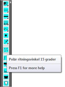 Ange insättningspunkt samt symbolens rotation. Storleken på symbolen hämtas från variablerna LTSCALE samt övergripande symbolskala. Se avsnittet Symbol skala.