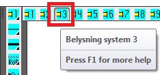 System aktivering 1-10 är den viktigaste funktionen för att upprätta en lättläst och strukturerad handling.