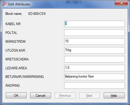 96 Fyll i alla värden för denna grupp. Avsluta ifyllnanden med klicka på OK Övning 16 är nu klar. Till Er som har arbetat er igenom denna manual! På hemsidan www.caddirekt.