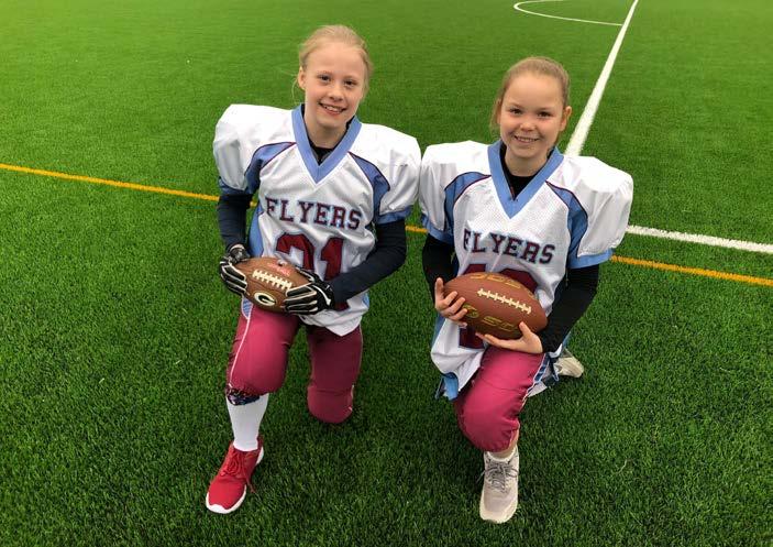 8 28 april 4 maj 2018 Täby Nyheter TÄBY STARK DUO. Amanda Demsell och Ebba Hjelmhess spelar i Täby Flyers, där killar och tjejer spelar tillsammans.