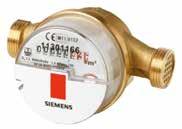 Vattenmätare Siemens Kallvattenmätare WFK30 Typ: Enkelstrålig, torrlöpande vinghjulsmätare. Användning: Mätning av tappvatten/fördelning av kallvattenförbrukning.