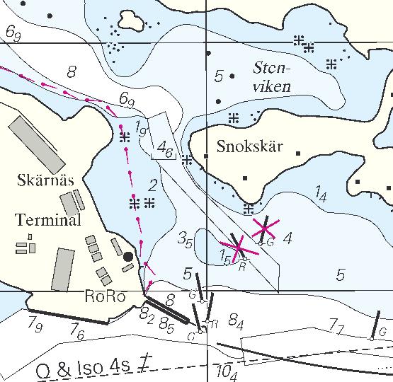 3 Nr 201 UNDERRÄTTELSER / NOTICES Bottenviken / Bay of Bothnia * 4740 (T) Sjökort/Chart: 414 Sverige. Bottenviken. Inloppet till Luleå. Sandgrönnfjärden.