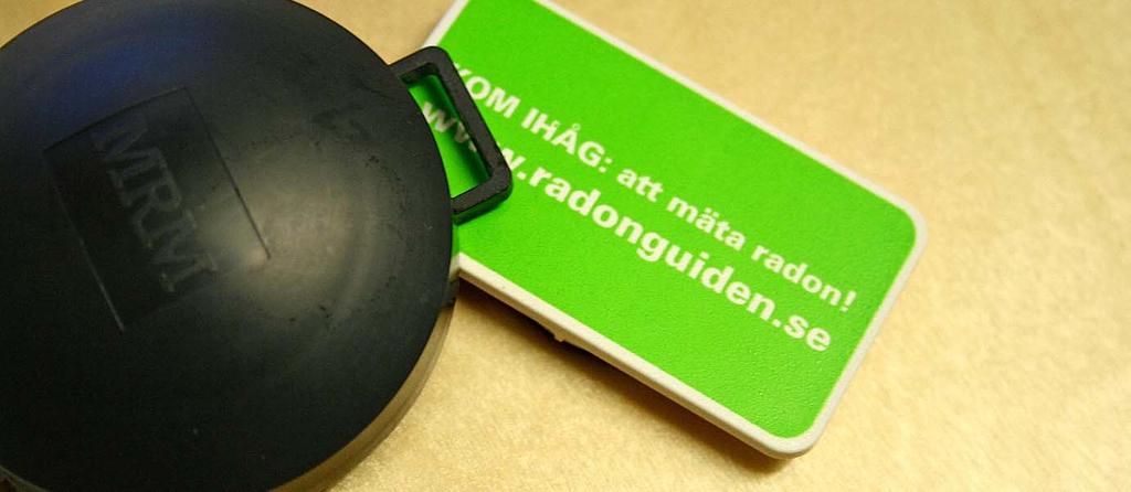 Radon att mäta och