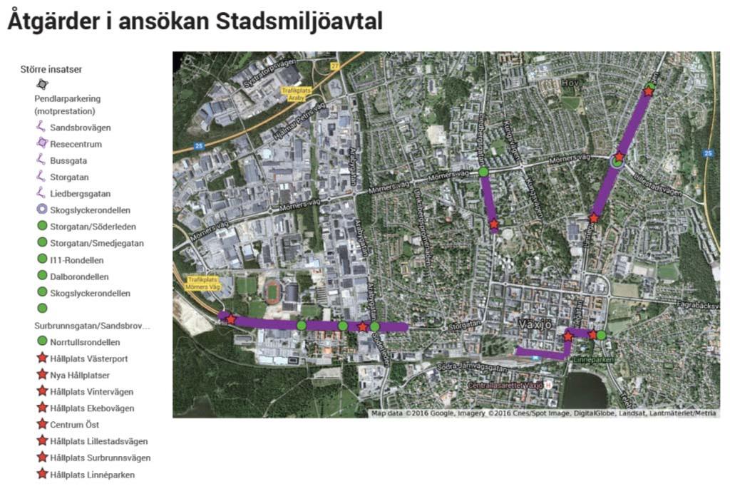 Stadsmiljöavtal - Buss Växjö Centrum Stationsområdet