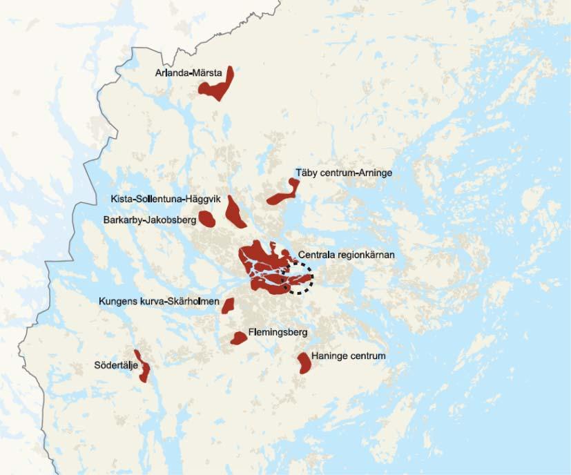 244 PLANERINGSFÖRUTSÄTTNINGAR REGIONALT PERSPEKTIV Landstingsfullmäktige antog i maj 2010 en ny regional utvecklingsplan för Stockholmsregionen (RUFS 2010).