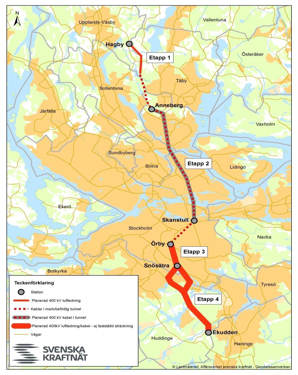 10 Figur 1: City Link och dess fyra etapper ÖVERGRIPANDE OM ANSÖKAN Prövningen av City Link etapp 2 i förevarande mål Vattenverksamhet Förevarande ansökan rör de vattenverksamheter som erfordras för