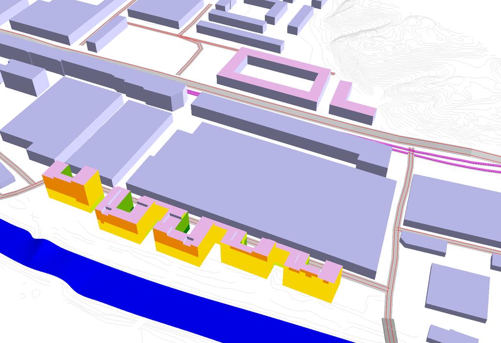 Kv Gösen Trafikuppgifter prognosår 2030 Husförslag Kv Gösen Utan portiker Ekvivalent ljudtrycksnivå L Aeq i db ref.