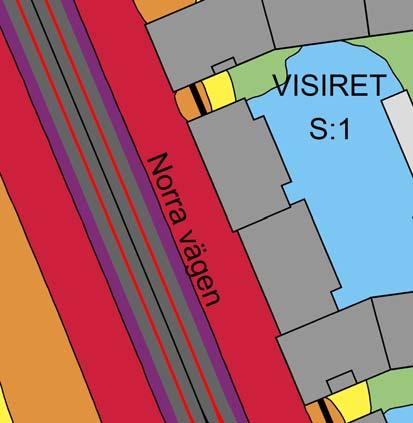 balkonger mellan husen, plan