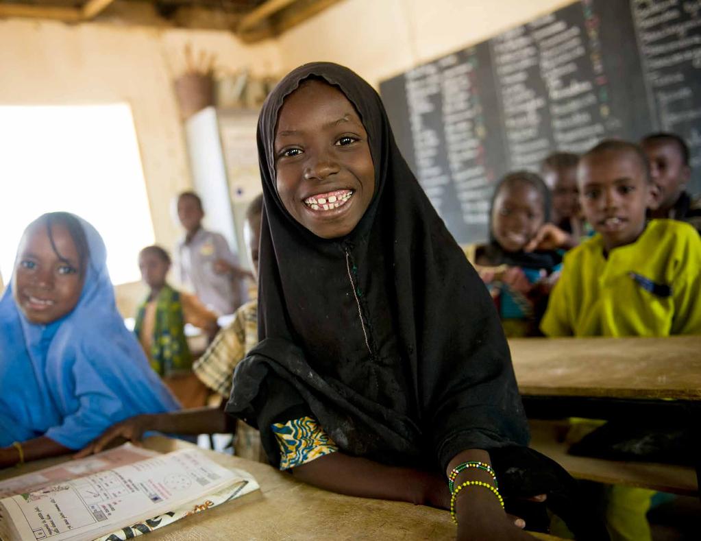 Foto: WFP/Rein Skullerud FLICKORS UTBILDNING Utbildning har en rad positiva effekter, särskilt för flickor.