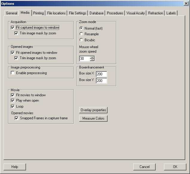 För att öppna era bilder som anpassade för full synlighet som standard måste ni ställa in vissa media-alternativ. Select File (Välj fil) Options (Alternativ) Media och fylla i detta enligt Fig.10 Fig.