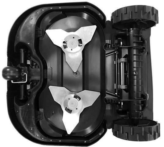 Klippbredd 56 cm Klippbredd 2 Blad om 28 cm (22"). BAKSIDA L H SE Klipphöjd 20-80 mm (0,8"-3") Klippmotorer DC utan borste för RS615 DC utan borste för RS625/635.
