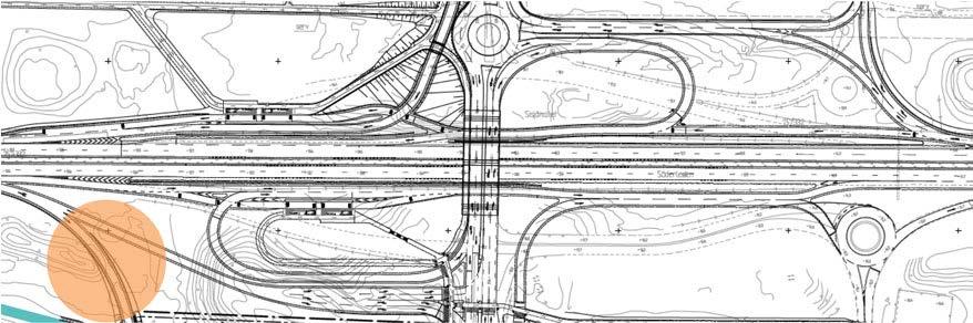 Utöver förbättrad framkomlighet på leden som är riksintresse för transporter, bl a för farligt gods, kommer ombyggnaden öka framkomligheten för kollektivtrafiken över Sisjömotet, vilket