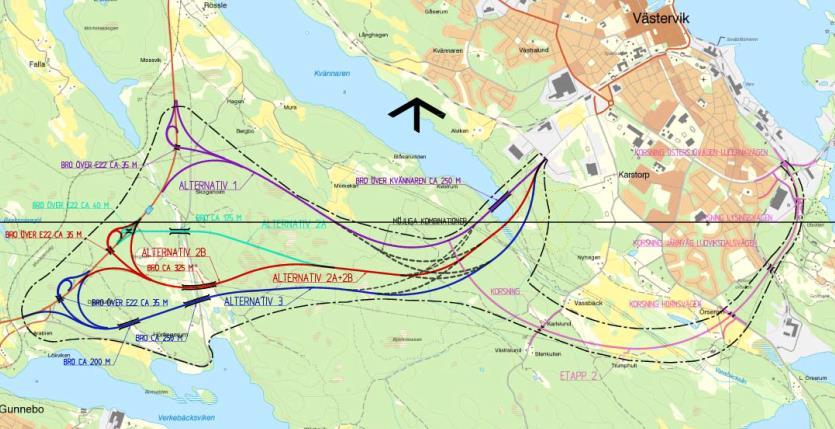 2 Inledning 2.1 Bakgrund Västerviks stad har idag en infart från E22 som ansluter västerifrån.