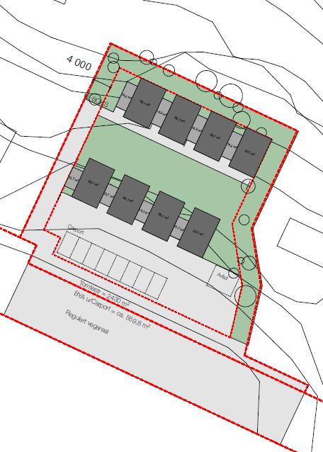 4.2 Planområdet enligt kommunens planer Kommunen vill riva den befintliga mejeribyggnaden som idag står på fastigheten och istället för småindustri ska den nya detaljplanen tillåta bostäder.