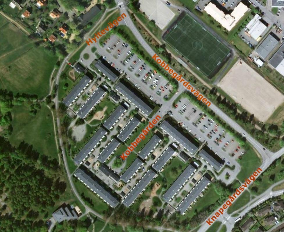 Uppdragsnr: 701875 Geoteknisk utredning för detaljplan inom Kobbegården 5 (8) Figur 4.1 Översiktsbild 4.