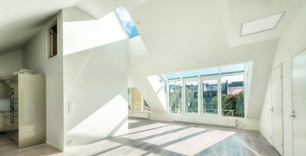 I vissa stadsbildsmässigt och arkitektoniskt värdefulla byggnader är det inte möjligt att ändra fönster, taket eller delar av taket. Vid dessa objekt begränsas byggande av separata vindslägenheter.