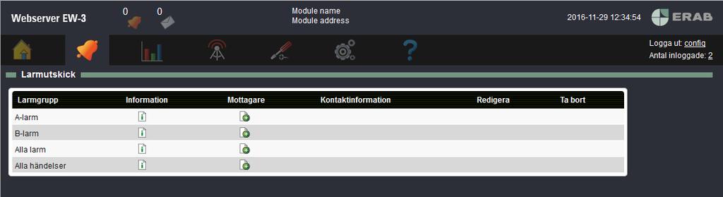 2. Välj en befintlig mottagare (dessa skapas under menyn Kommunikation, Utskick) i listan eller skapa en ny mottagare genom att fylla i namn och kontaktuppgifter.