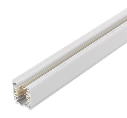 Global Trac belysningsskenor Kontaktskena PRO L1 N L2 L3 32,5 Monteras dikt mot tak/vägg eller pendlas från tak. Vid väggmontage använd väggfäste SKB21 (se sid 9). Lämpligt c-c 1 m.