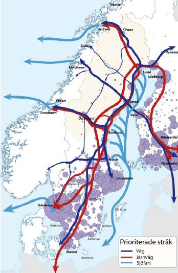 7(44) 5 Regional systemanalys för de fyra nordliga länen De fyra nordligaste länen har en gemensam upprättad systemanalys, Regional systemanalys 2010-2020 för de fyra nordligaste länen.