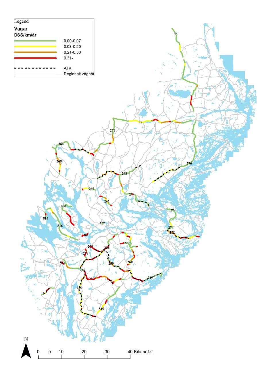 Figur 1: Analys av DSS/km/år