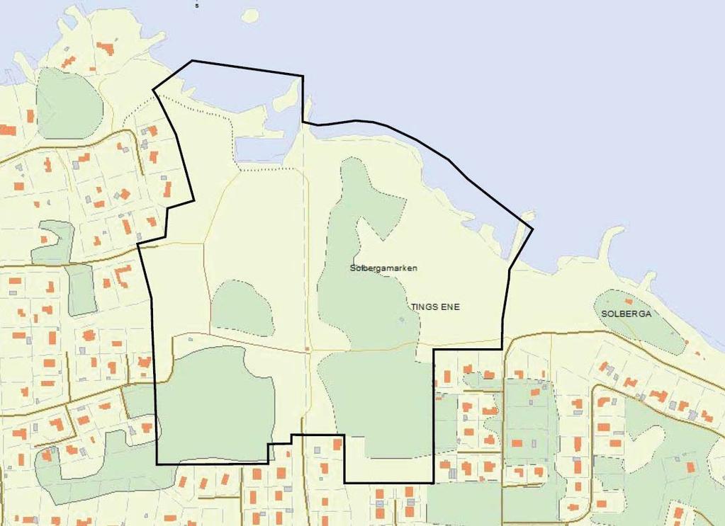07-05-30 dike som går utmed östra gränsen går ut i ett relativt stort våtmarksområde som täcker relativt stor del av det nordvästra området. Figur.