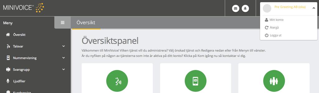 Byt lösenord & PIN Vi rekommenderar att lösenord och PIN löpande byts för att uppnå högsta säkerhet. Gör så här för att byta lösenord (webb): 1.