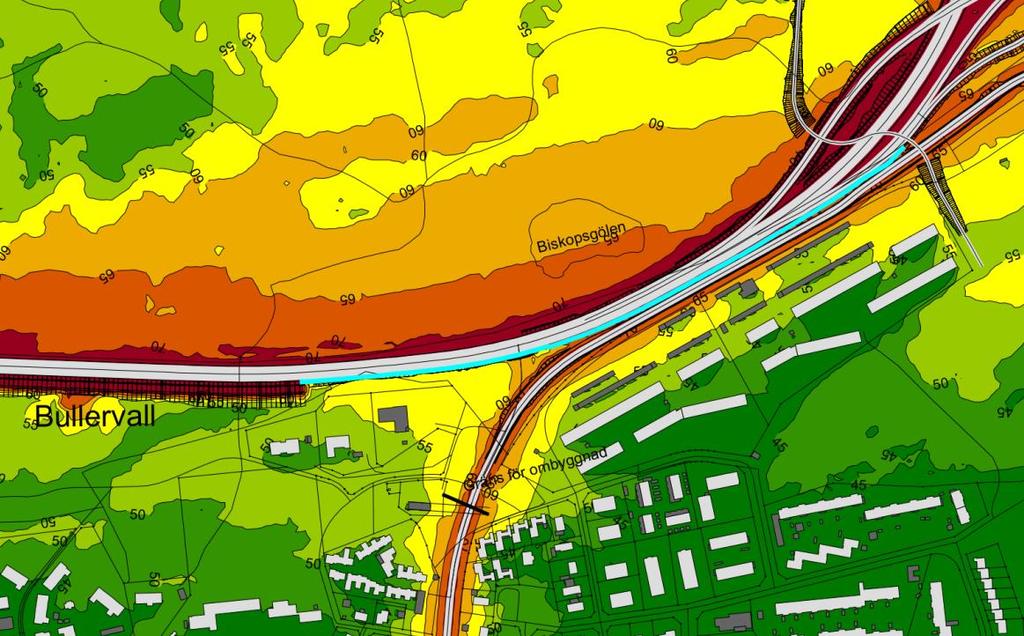 Uppdragsnuer Sida Dokuentnan 4(12) PM Bullerutredning Väg 25 Trafikplats Fagrabäck Uppdragsnan Väg 25, Växjö-Kalar, Österleden, Trafikplats Fagrabäck Datu 2016-05-09 Åtgärdsförslag Åtgärder är