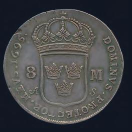 000 1033 Ulrika Eleonora. Riksdaler 1719. SM 4.