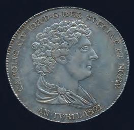 Mörkgrå patina med viss lyster 1+/01. 1.000 1043 Gustav III. Riksdaler 1783. SM 49.