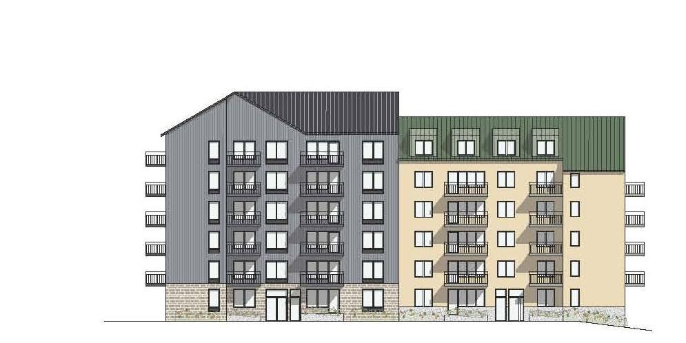 Planbeskrivning Del av Ryssbergen 17 (50) Elevationer av ny bebyggelse Bilderna redovisar det nuvarande förslaget på utformning av