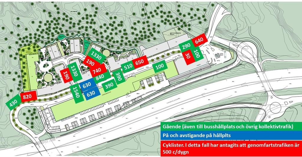 stadsdelarna norr och söder om Värmdöleden.
