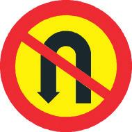 Märket anger förbud mot att svänga till vänster i en vägkorsning eller motsvarande.