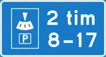 Tavlan anger att tiden när parkering påbörjas skall anges med en parkeringsskiva eller någon annan anordning. För klockslag gäller vad som sägs under tavla T14.