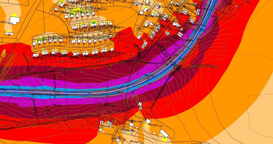 Buller & vibrationer Genomförs i lokaliseringsutredning Översiktlig bullerbedömning av alternativen Genomförs i järnvägsplaner: Virtuell modell av ny- och ombyggd järnväg Avgränsning av sakägarkrets