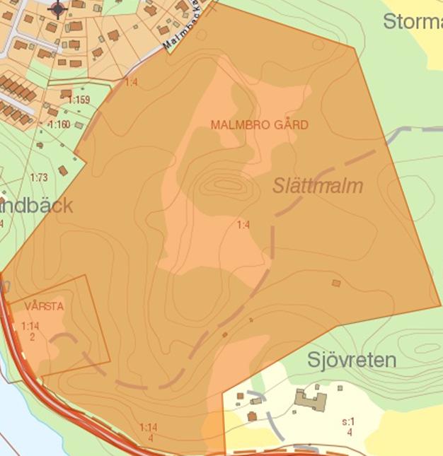 Vårsta centrum Dalavägen Nynäsvägen Planområdet 