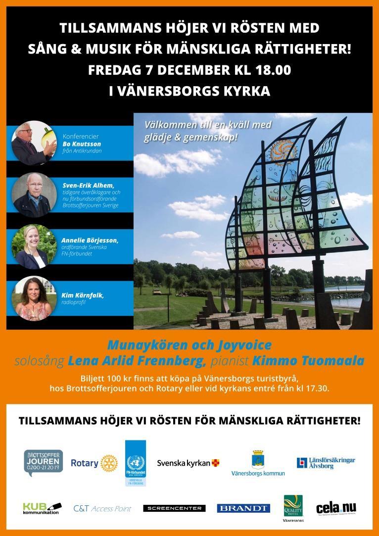Rotary -Föreningen Norden Den 14 november samlades ett hundratal intresserade i Föreningen Norden och ett samarrangemang tillsammans med Generalkonsulaten för Norge, Danmark, Island samt Danmark,