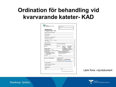 till ordination för behandling vid