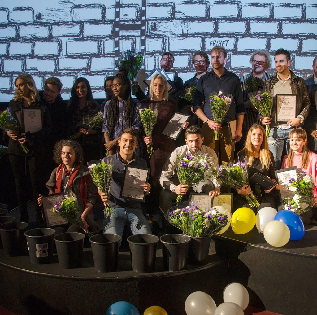 Sveriges Kortfilmfestival 2016: tema Frihet Sveriges Kortfilmfestival är en nationell kortfilmsvisning och tävling som vi arrangerar. I år gick den av stapeln på Bio Rio i Stockholm 9-10 april.
