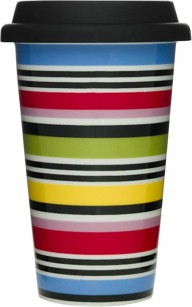 STUDIO TAKEAWAY-MUGG MED SILIKONLOCK 5016017 149,00 SEK Färgglad takeaway-mugg i porslin med silikonlock för kaffe eller te när du är på språng.