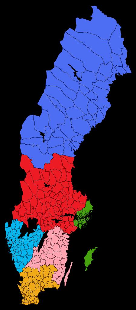 Sjukvårdsregioner.