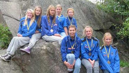 Rickardsson, längd P16, Madeleine Östblom, slägga F15, 4x100m F18 Julia Wigren, Madeleine Eriksson, Madeleine Nilsson (VAIF), Malin Lindblom (VAIF) Ida Rosén, slägga F15, Andreas