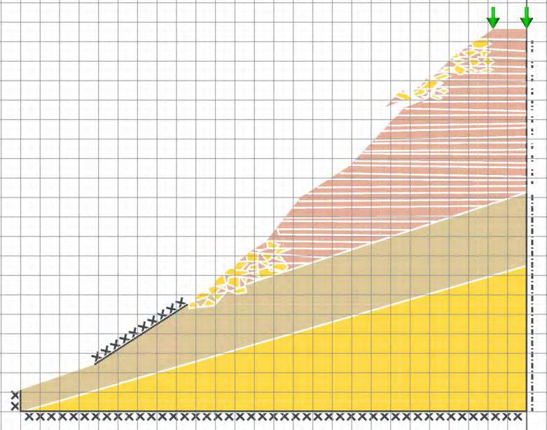 Sektion 609 Alt 3 med tåglast, F=1,76 Tåglast 110 kn/m ingen inverkan i detta fall Bank över