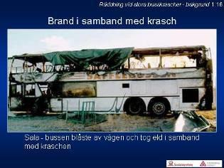 1:20 Bussbränder: En vinterdag blåste denna dubbeldäckare av vägen utanför Sala.