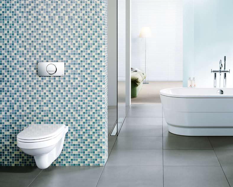 Visign for Style 13. Plast, stålfärgad WC 654 535 Urinal 654 818 Form följer funktion det är utgångspunkten i designen.