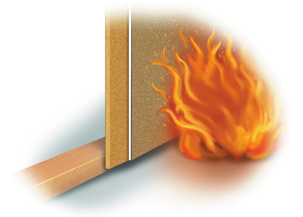 Byggelit VÄGG FUNKTIONSKRAV FÖR BRANDMOTSTÅND Materialegenskaper. Brandskyddsreglerna tar ej så stor hänsyn till om ett material är brännbart eller ej.