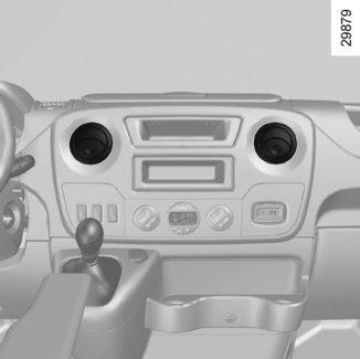 VENTILATIONSMUNSTYCKEN, luftmunstycken (2/2) 1 2 Om det uppstår dålig lukt i bilen, använd endast de system som
